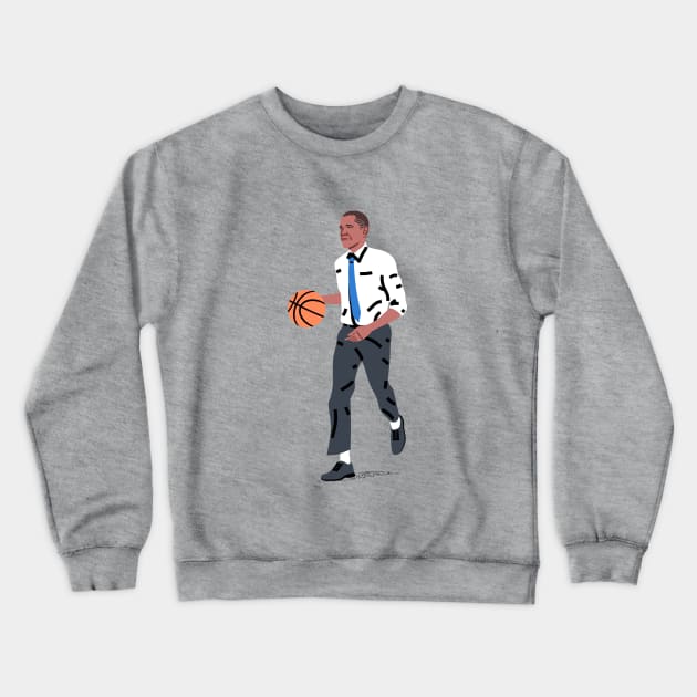 Balling Barack Crewneck Sweatshirt by Elad Shagrir